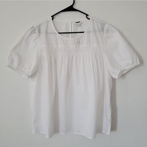 NWT J.Crew Factory Puff-sleeve top